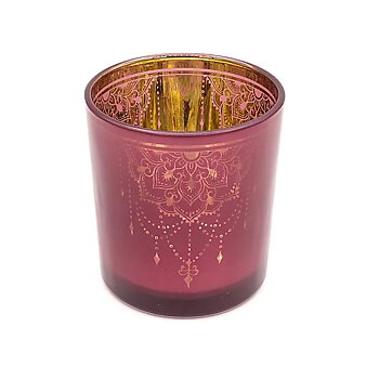 Ljuslykta metallic Mandala mindre