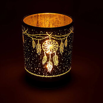 Ljuslykta metallic drömfångare