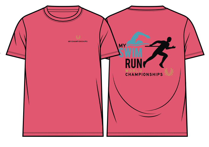 My Swimrun Championships - The T-shirt   - Rasberry