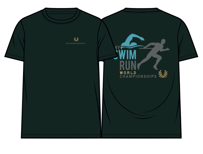 Hoodie My Swimrun Championships - The T-shirt   - Forest Green