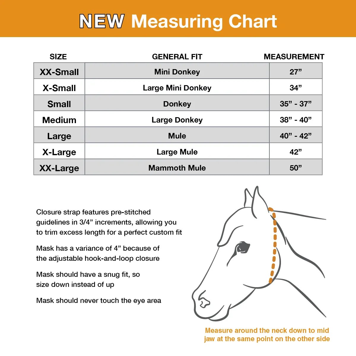 Cashel© Crusaders™ Fly Mask with ears, mules and donkeys - 7
