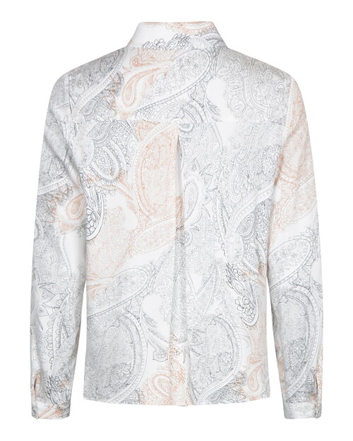 Skjortblus Caura offwhite/svart/beige - 3