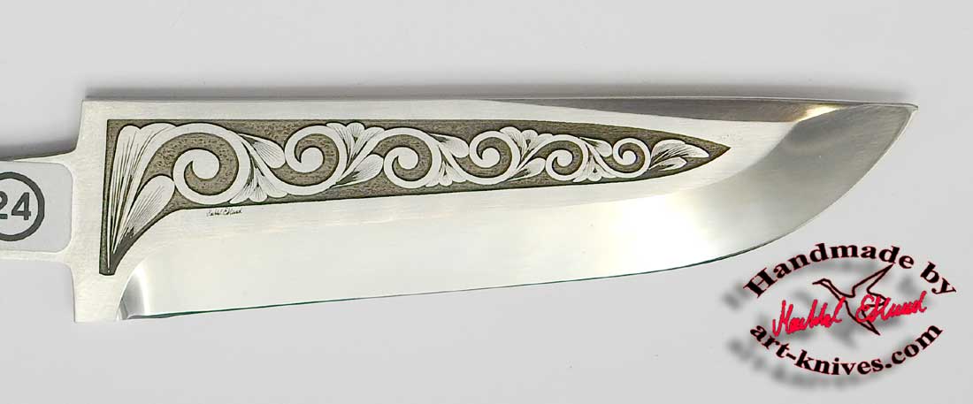 Knife blade 27 Engraved