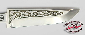 Knife blade 27 Engraved