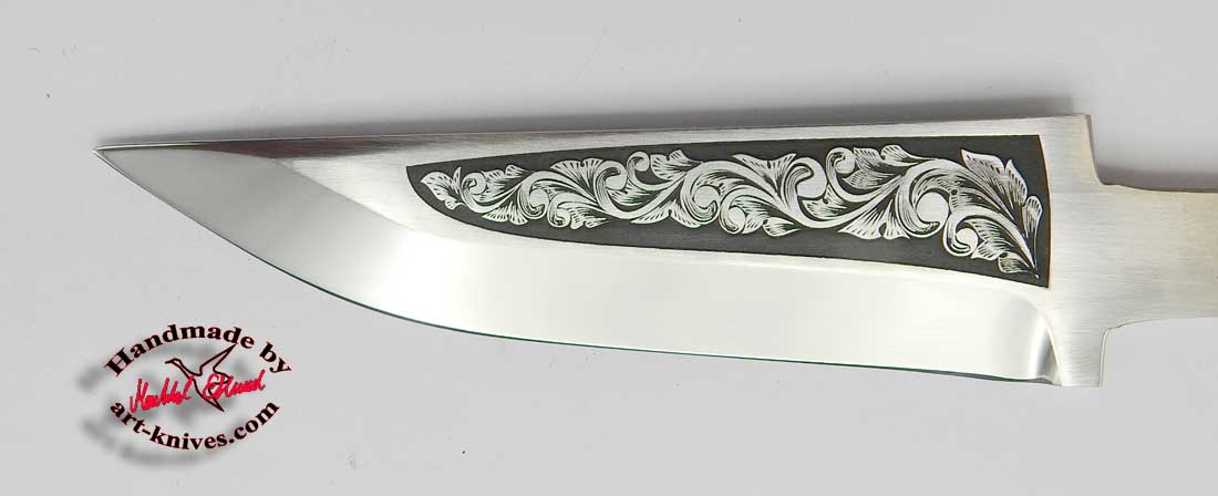 Knife blade 70 Engraved - 2