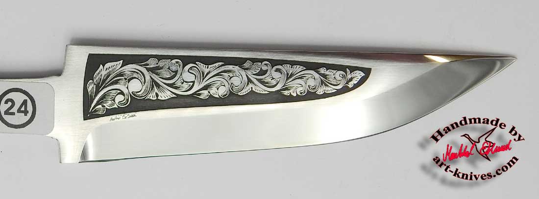 Knife blade 70 Engraved