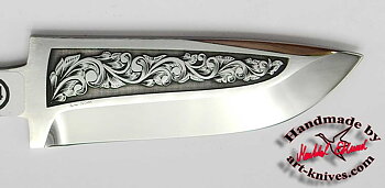 Knife blade 39 Engraved