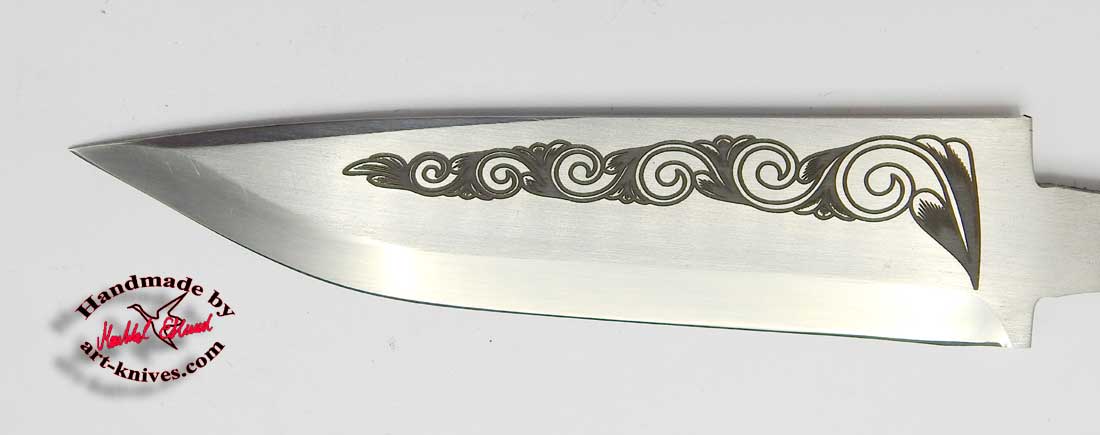 Knife blade 68 Engraved - 2