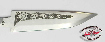 Knife blade 68 Engraved