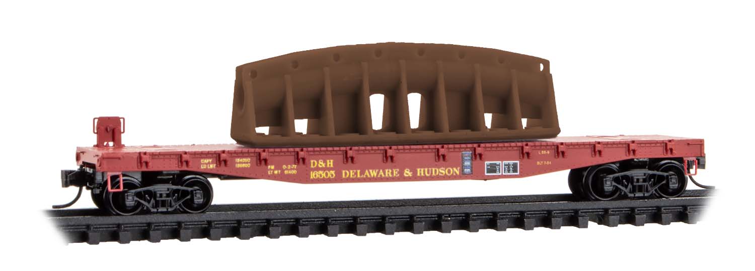Flat car w load D&H #16505