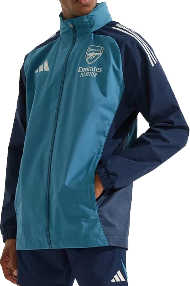 2025/2026 ARSENAL ADIDAS ALL WEATHER JACKET - BLÅ - 3