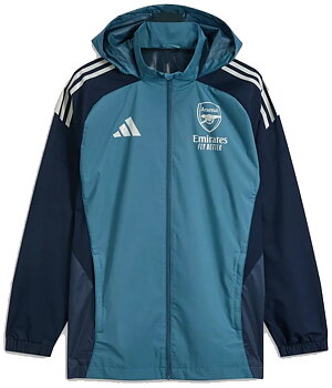 2025/2026 ARSENAL ADIDAS ALL WEATHER JACKET - BLÅ