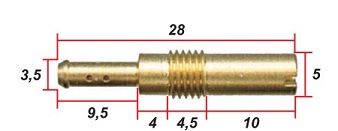 Lågfartsmunstycken sats Honda (99103-437-0400)  KHS-22B040 - 2