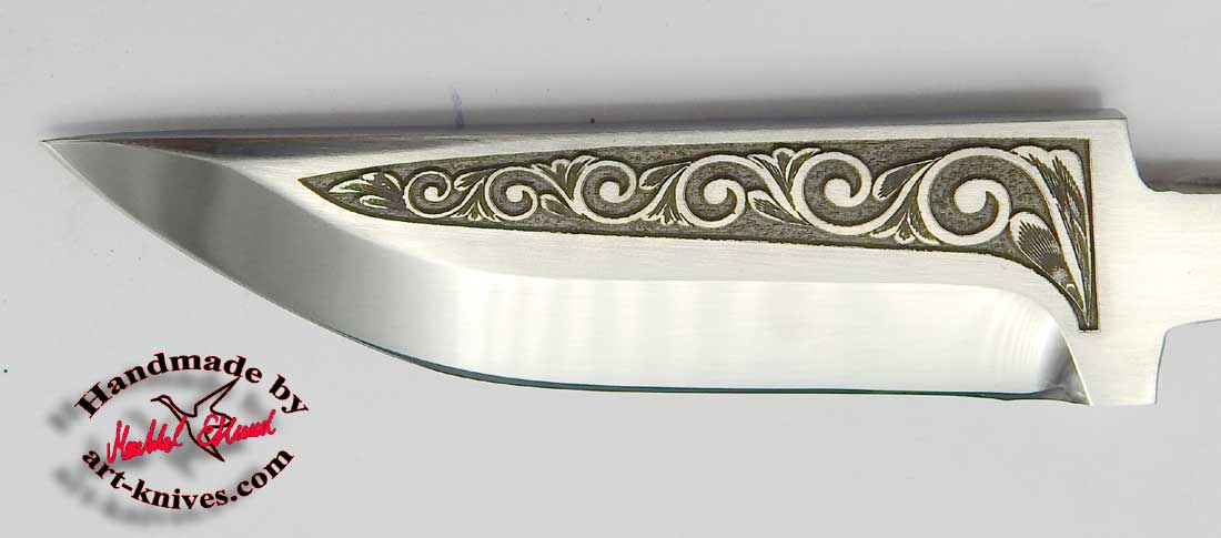 Knife blade 77 Engraved - 2