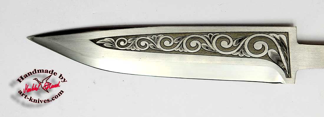 Knife blade 67 Engraved - 2