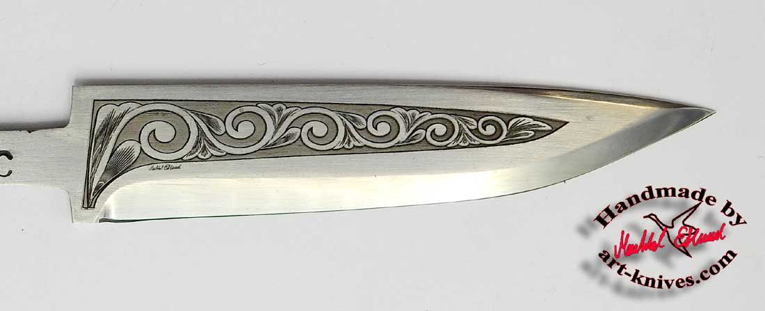 Knife blade 67 Engraved
