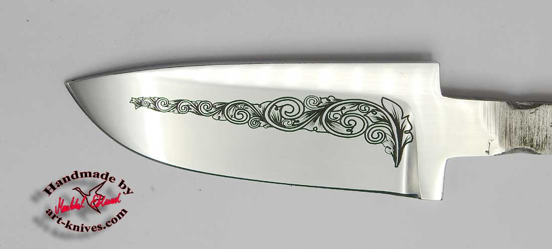 Knife blade 65 Engraved - 2