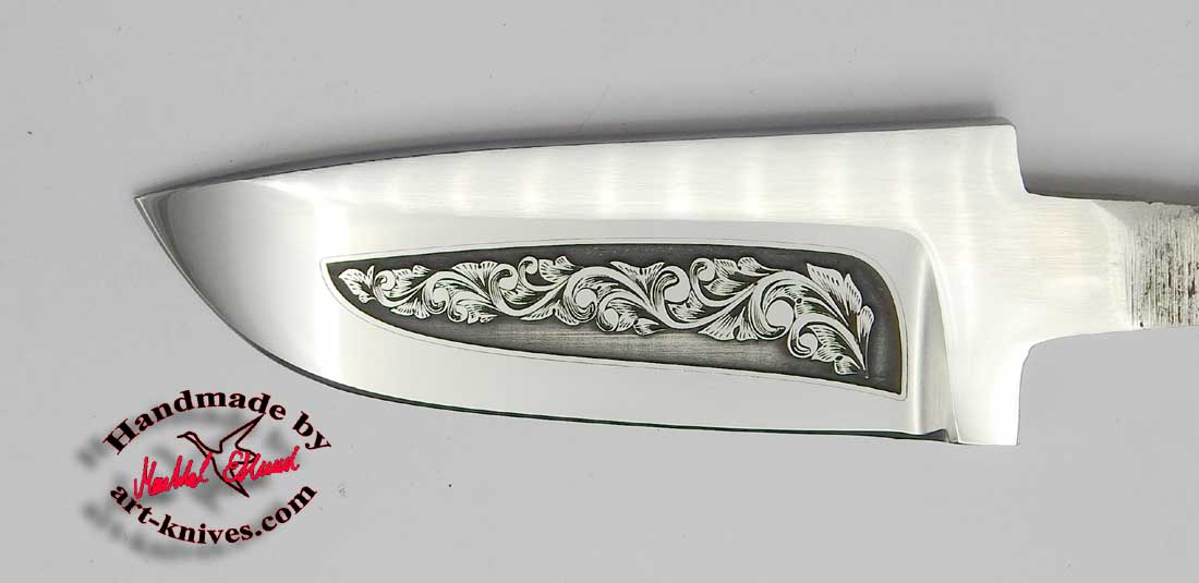 Knife blade 60 Engraved - 2