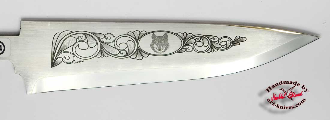 Knife blade 91 Engraved