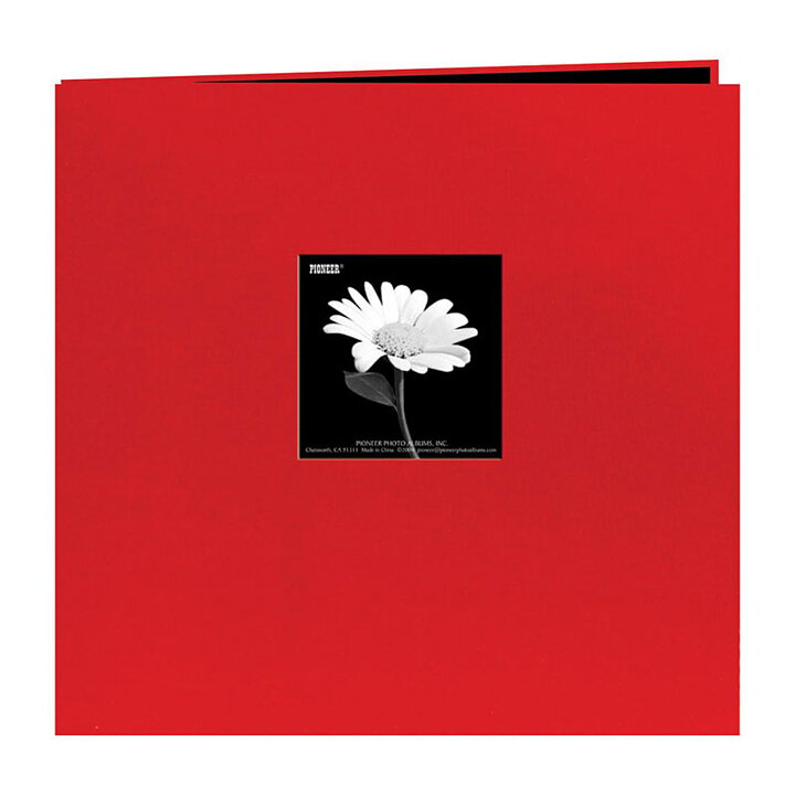 Pioneer 12x12  Album  Book Cloth Cover Post Bound - Red