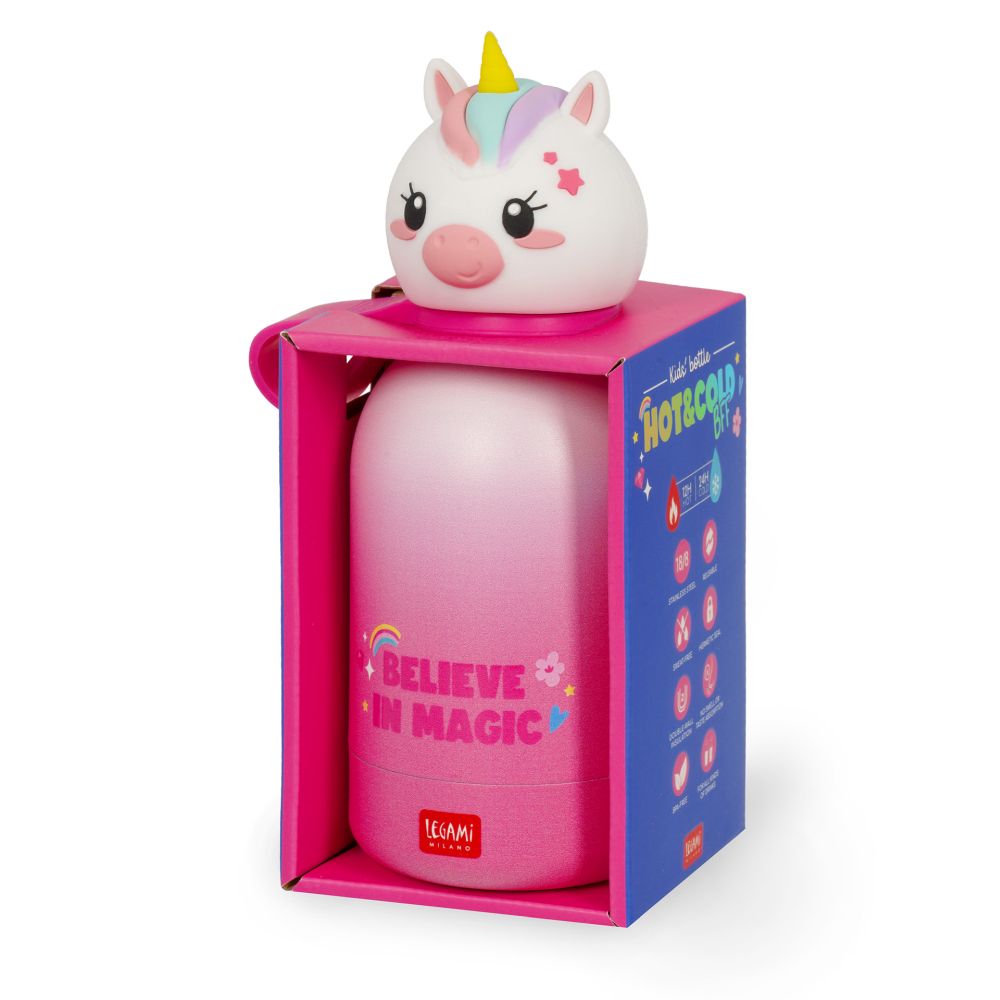 Hot&Cold,  Kids Termoflaske/Vakuumflaske, Unicorn (310 ml) - 5