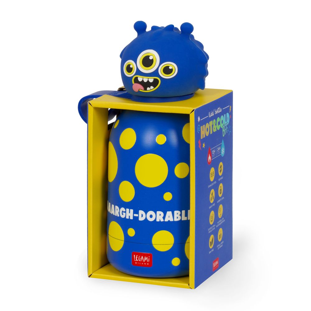Hot&Cold,  Kids Termoflaske/Vakuumflaske, Monster (310 ml) - 5