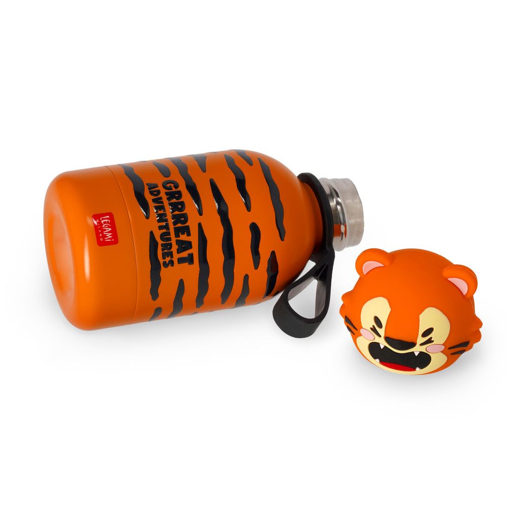Hot&Cold,  Kids Termoflaske/Vakuumflaske, Tiger (310 ml) - 4