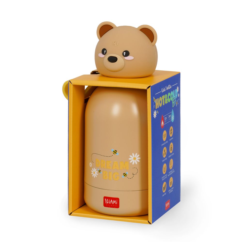 Hot&Cold, Kids Termoflaske/Vakuumflaske, Teddy Bear (310 ml) - 5