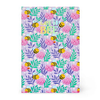 Anteckningsbok, Quaderno Medium, Linjerad, Bee (A5NOT0086)