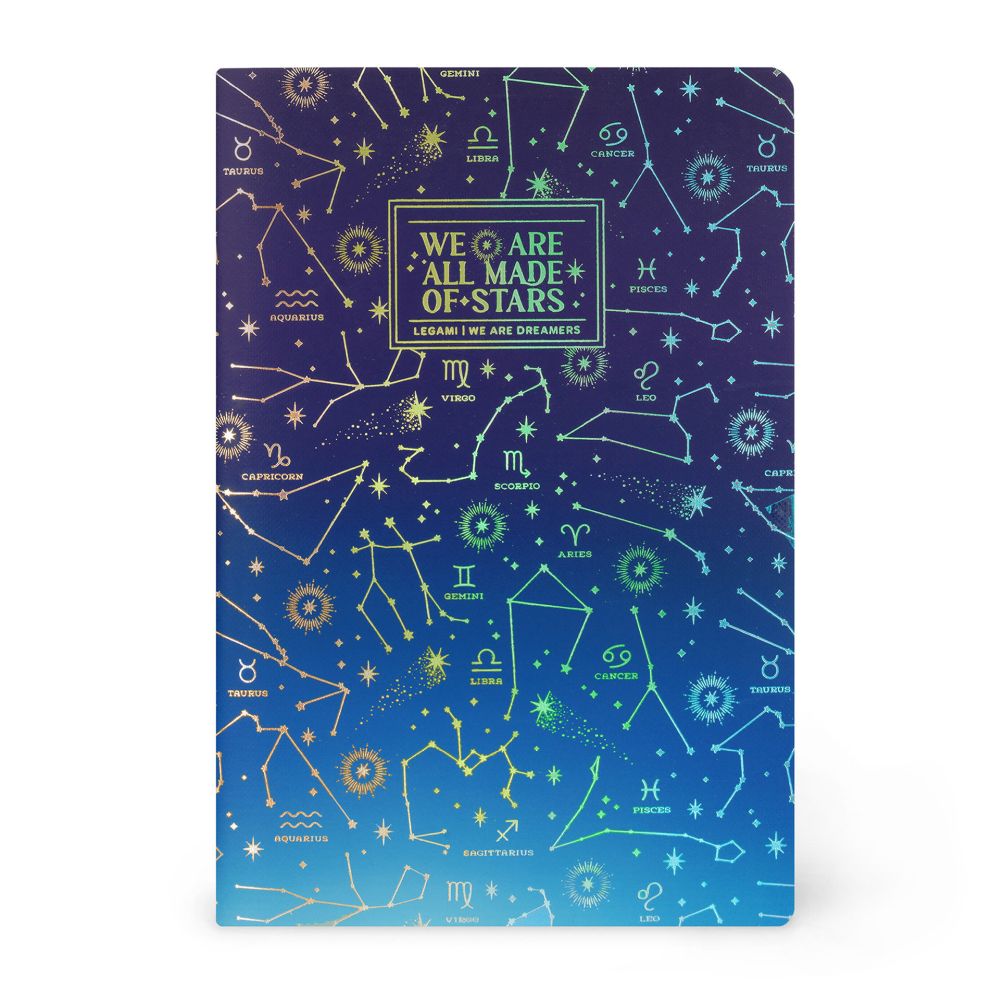 Anteckningsbok, Quaderno Medium, Blank, Stars (A5NOT0094)