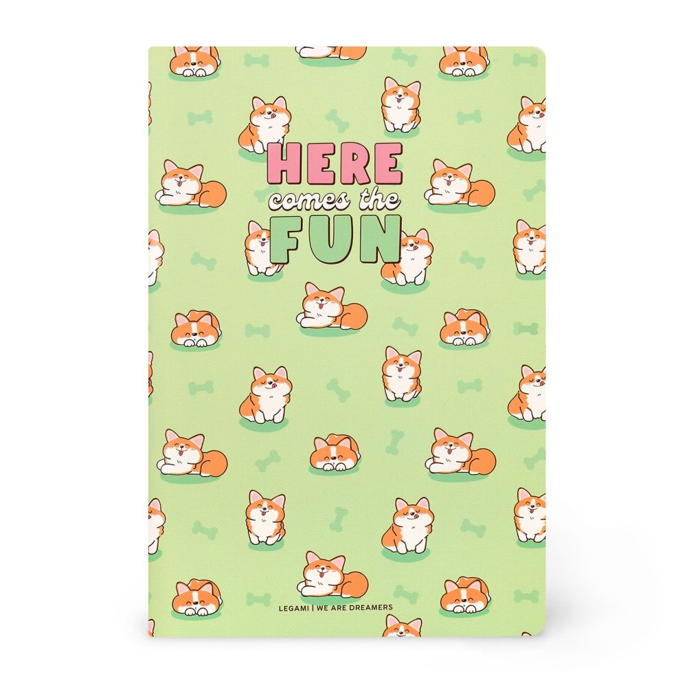 Notesbog, Quaderno Medium, Blank, Corgi (A5NOT0098)