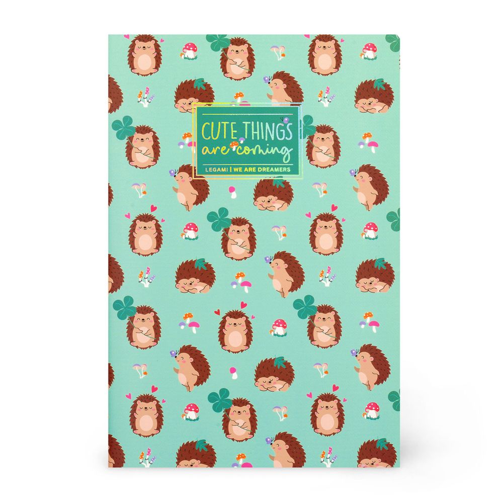 Anteckningsbok, Quaderno Medium, Blank, Hedgehog (A5NOT0100)