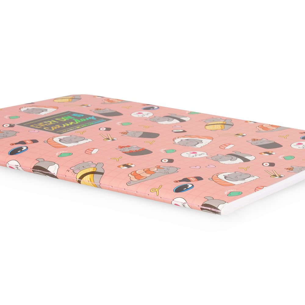 Anteckningsbok, Quaderno Medium, Blank, Sushi Cat (A5NOT0101) - 3
