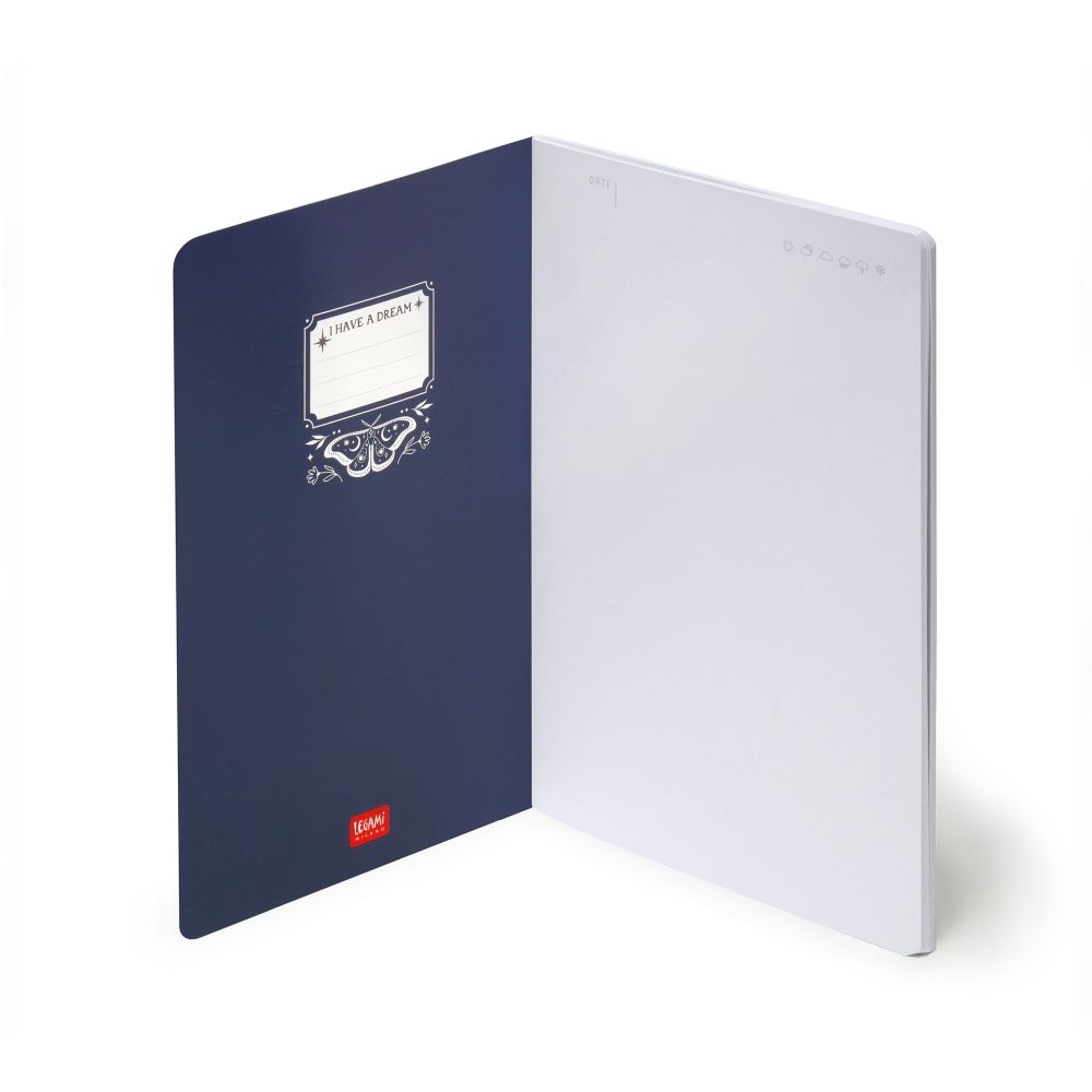 Anteckningsbok, Quaderno Medium, Blank, Moth (A5NOT0104) - 2