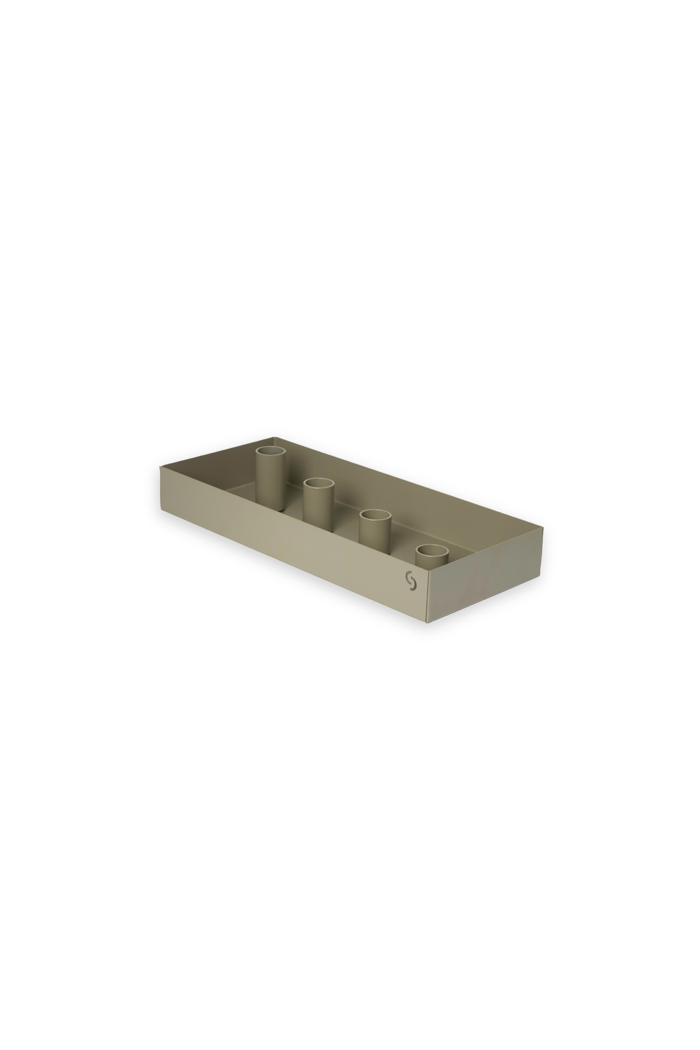 Sund - Liten grön ljusstake med magnetiska ljushållare - 30 x 13 x 4 cm - 4