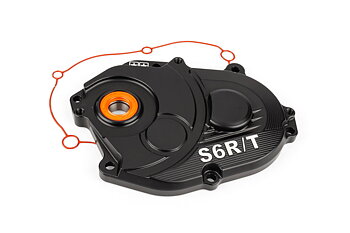 Dæksel til transmission Stage6 R/T MK2 sort - Minarelli CW/MA/MY