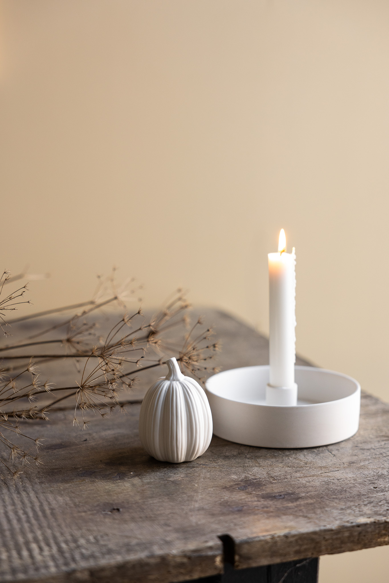 Tranhult Pumpkin - White Decoration - Large - 2