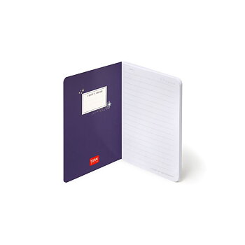 Notesbog, Quaderno Small, Linjeret, Stars (A6NOT0046)