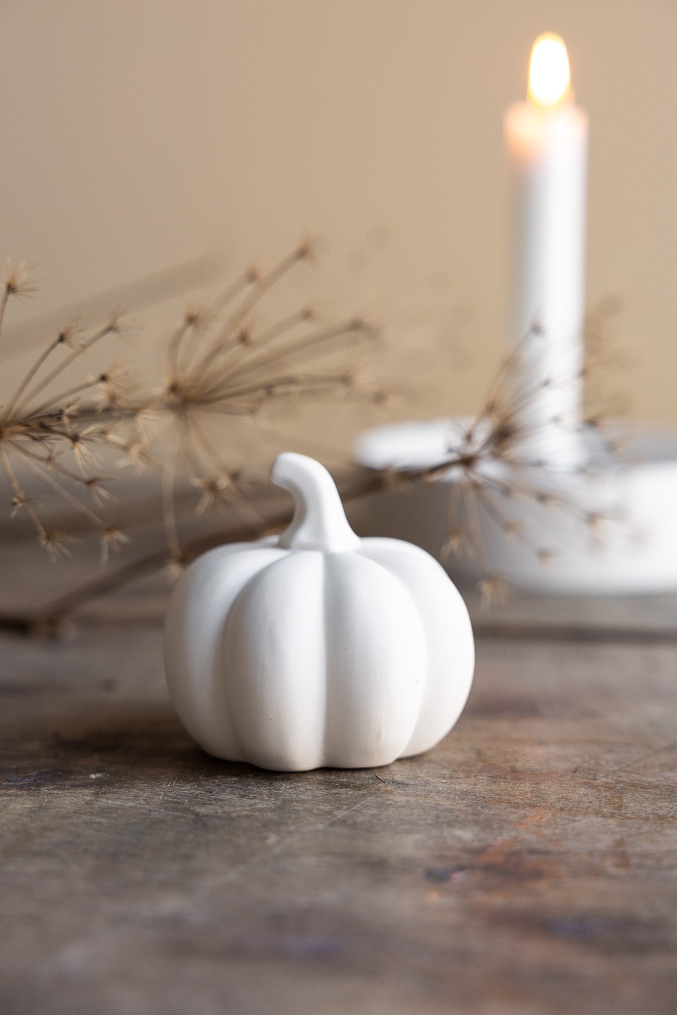 Hagsvik Pumpa - Vit Dekoration - 7 x 7 x 7 cm