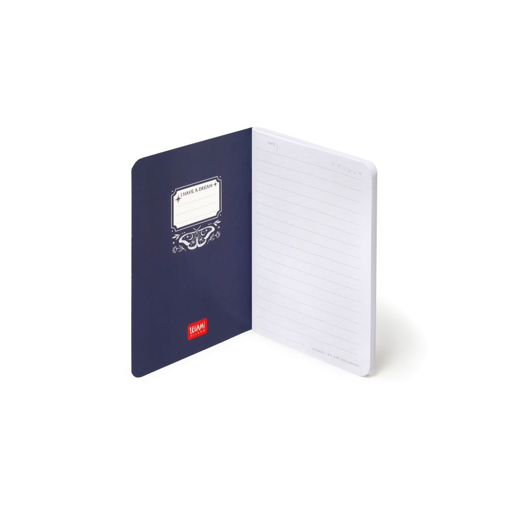 Notesbog, Quaderno Small, Linjeret, Moth (A6NOT0055) - 2