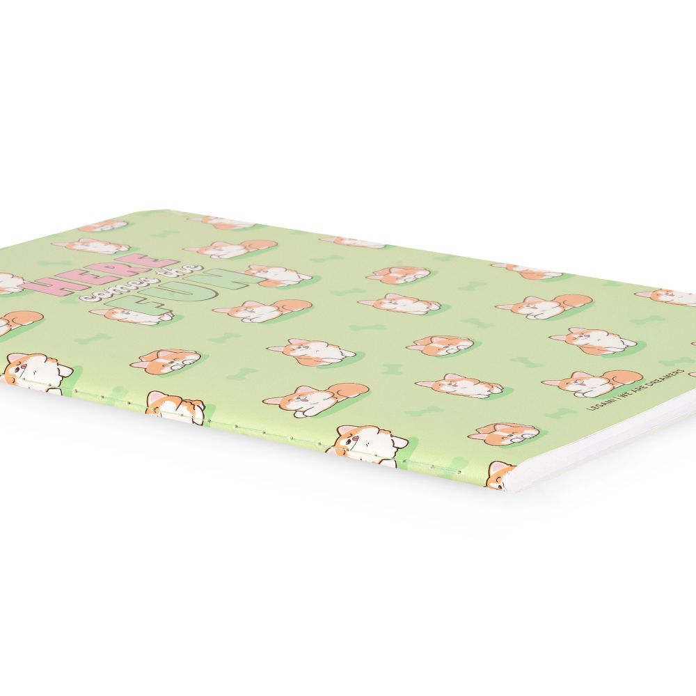 Anteckningsbok, Quaderno Large, Linjerad, Corgi (B5NOT0057) - 3