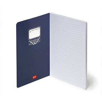Notesbog, Quaderno Large, Linjeret, Moth (B5NOT0062)