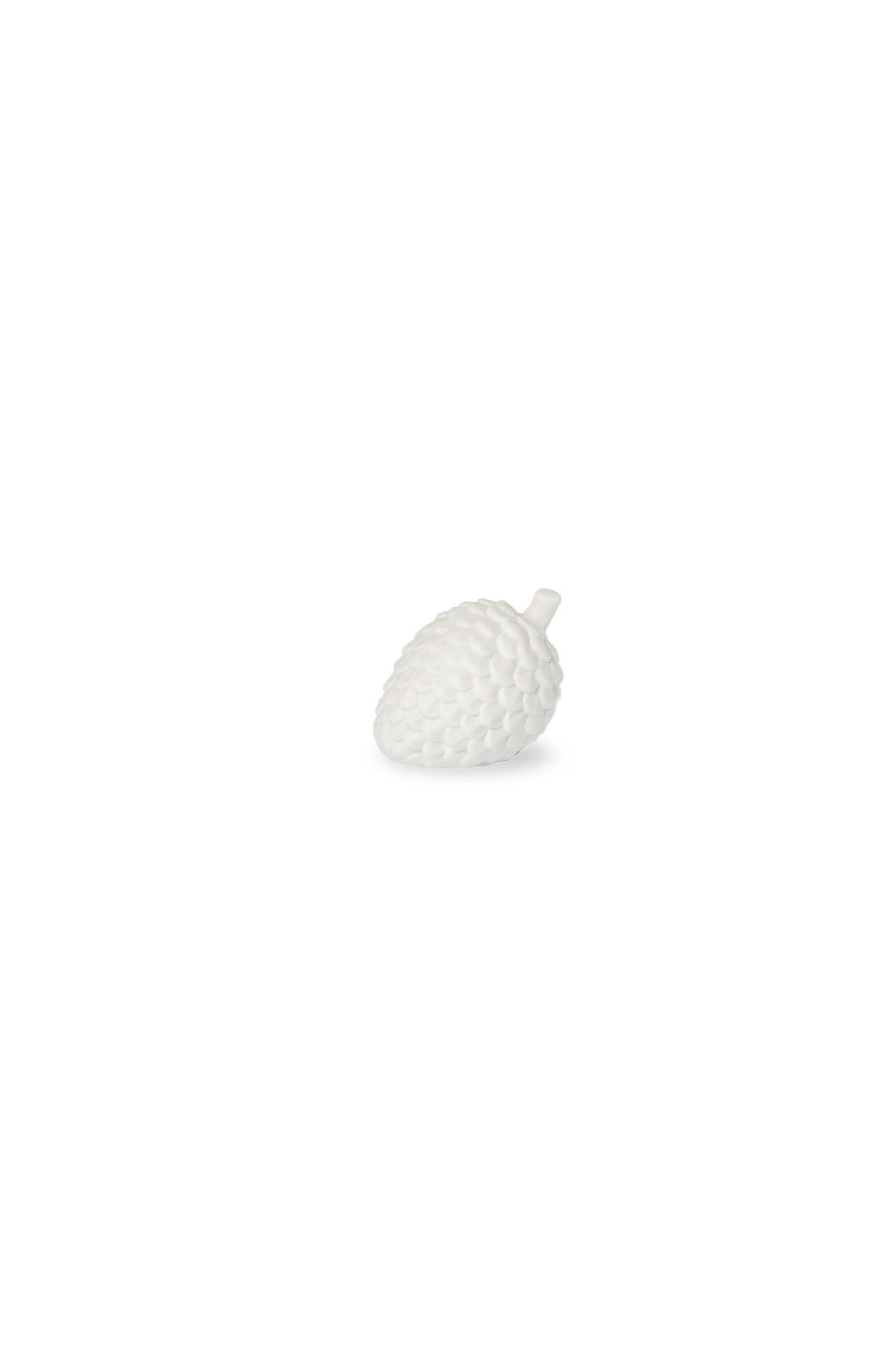 Bergvik - Pine cone - White decoration, large - 8 x 7 x 8 cm - 2