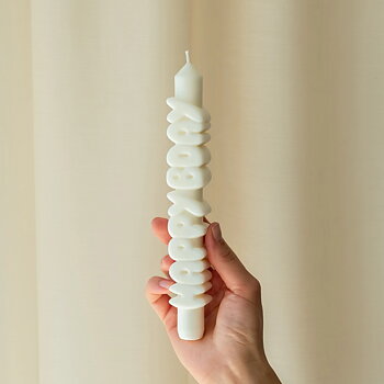 Taper Candle Happy Birthday Vit