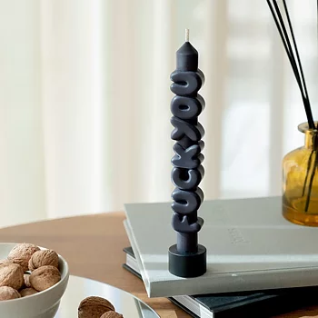 Taper Candle Fuck You Svart 3D