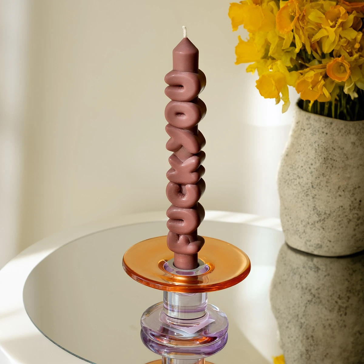 Taper Candle Fuck You Mocha 3D