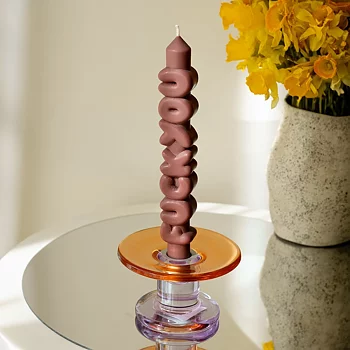 Taper Candle Fuck You Mocha 3D