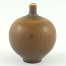 Berndt Friberg (1960s) Unique Brown Haresfur Vase 4 cm
