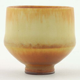 Berndt Friberg (1960s) Unique Brown Haresfur Bowl 3 cm