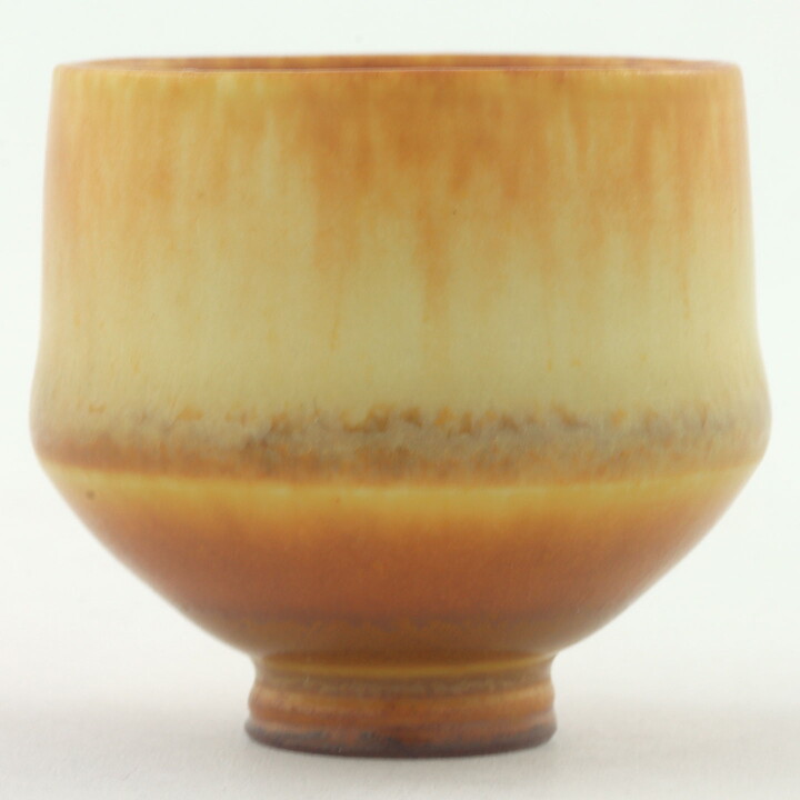 Berndt Friberg (1960s) Unique Brown Haresfur Bowl 3 cm